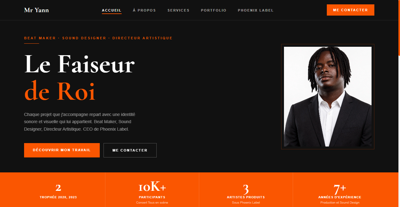 Aperçu du portfolio de Yannick Agbohouto